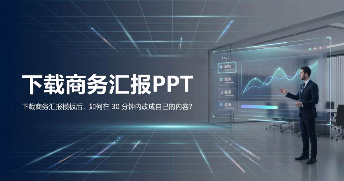 下载商务汇报模板后,如何在 30 分钟内改成自己的内容? 下载商务汇报模板后,如何在 30 分钟内改成自己的内容?