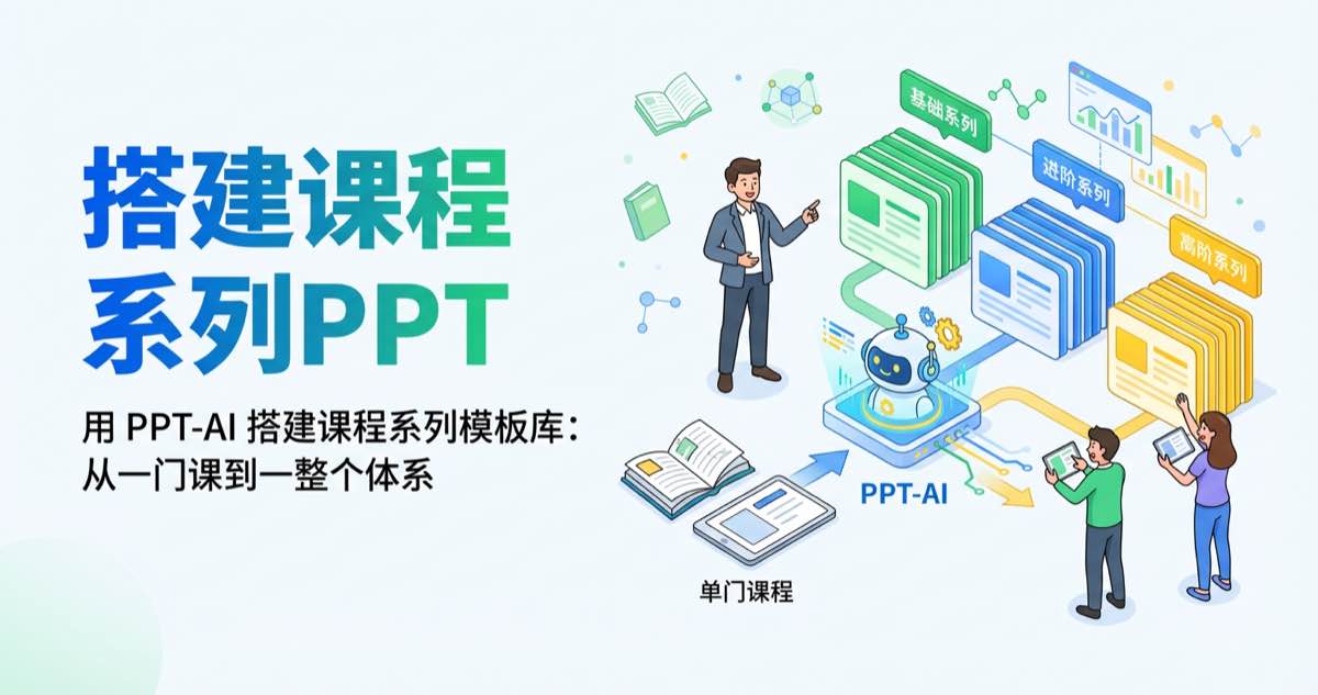用 PPT-AI 搭建课程系列模板库:从一门课到一整个体系 用 PPT-AI 搭建课程系列模板库:从一门课到一整个体系