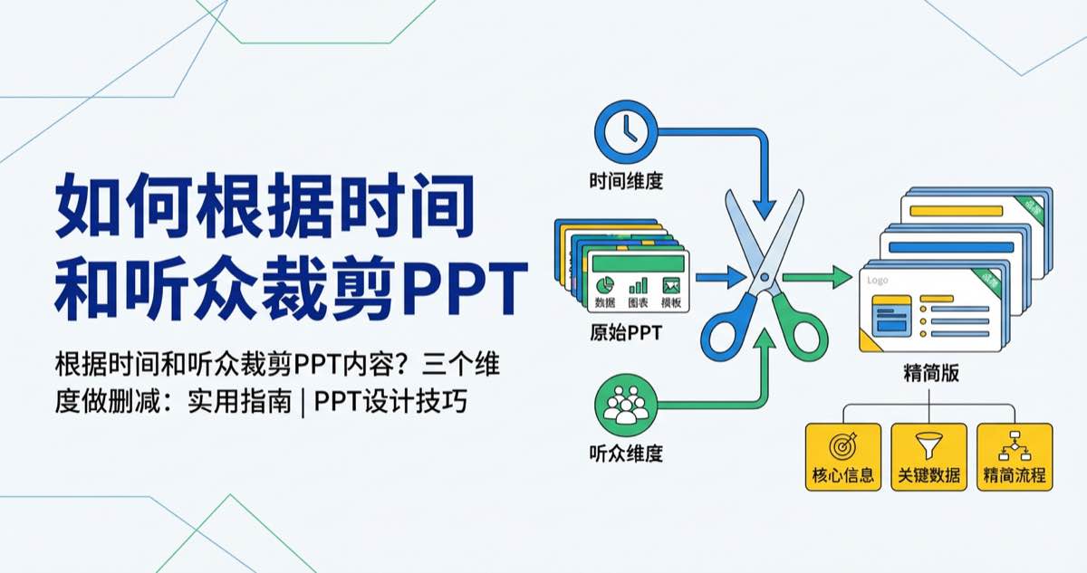 如何根据时间和听众裁剪PPT内容?三个维度做删减 如何根据时间和听众裁剪PPT内容?三个维度做删减