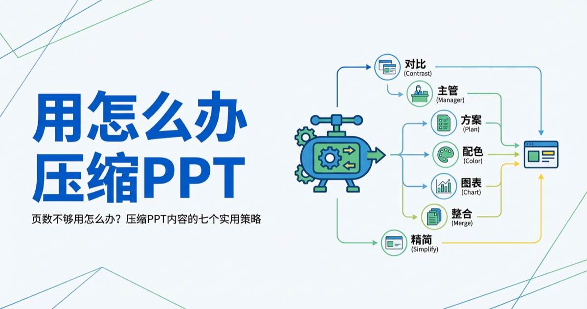 页数不够用怎么办?压缩PPT内容的七个实用策略 页数不够用怎么办?压缩PPT内容的七个实用策略