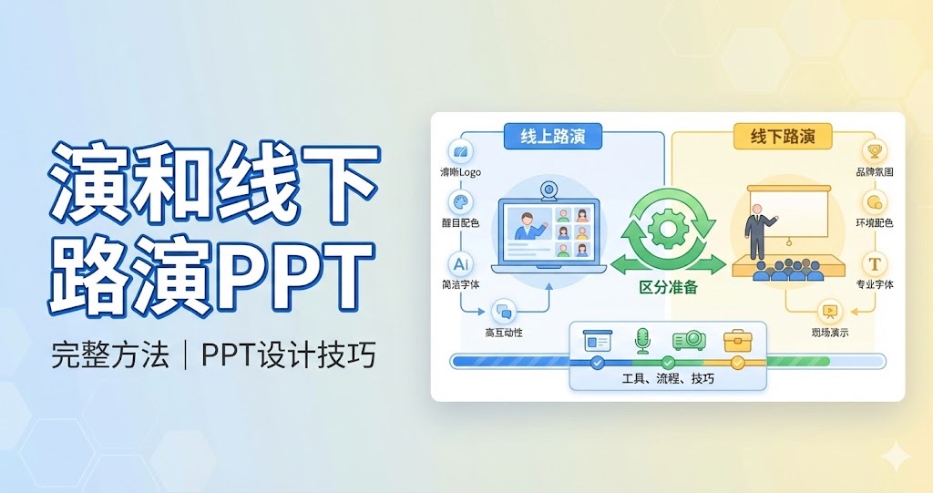 线上路演和线下路演,PPT应该怎么区分准备:完整方法|PPT设计技巧 线上路演和线下路演,PPT应该怎么区分准备:完整方法|PPT设计技巧