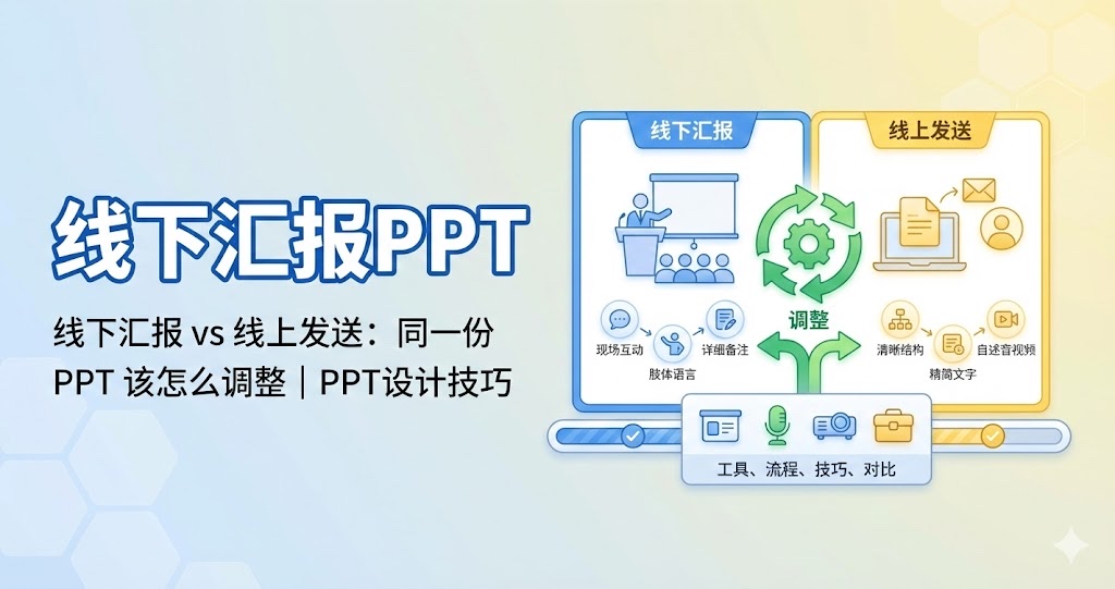 线下汇报 vs 线上发送:同一份 PPT 该怎么调整|PPT设计技巧 线下汇报 vs 线上发送:同一份 PPT 该怎么调整|PPT设计技巧