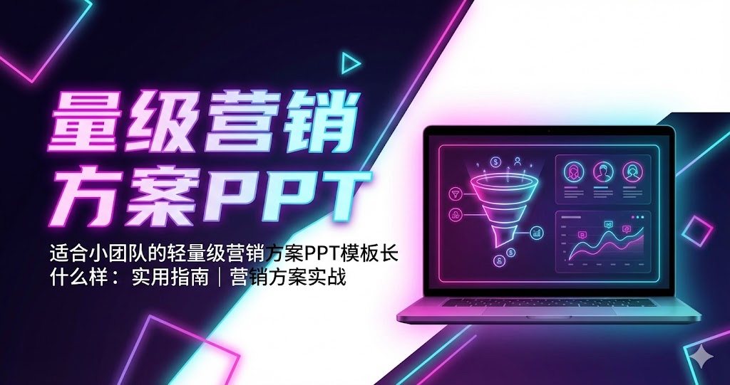 适合小团队的轻量级营销方案PPT模板长什么样:实用指南|营销方案实战 适合小团队的轻量级营销方案PPT模板长什么样:实用指南|营销方案实战