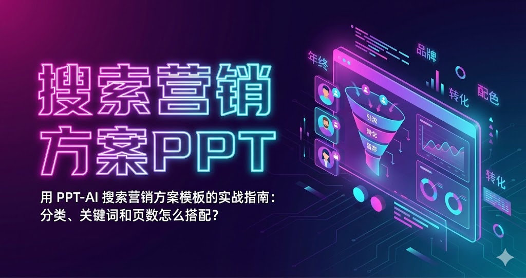用 PPT-AI 搜索营销方案模板的实战指南:分类、关键词和页数怎么搭配? 用 PPT-AI 搜索营销方案模板的实战指南:分类、关键词和页数怎么搭配?