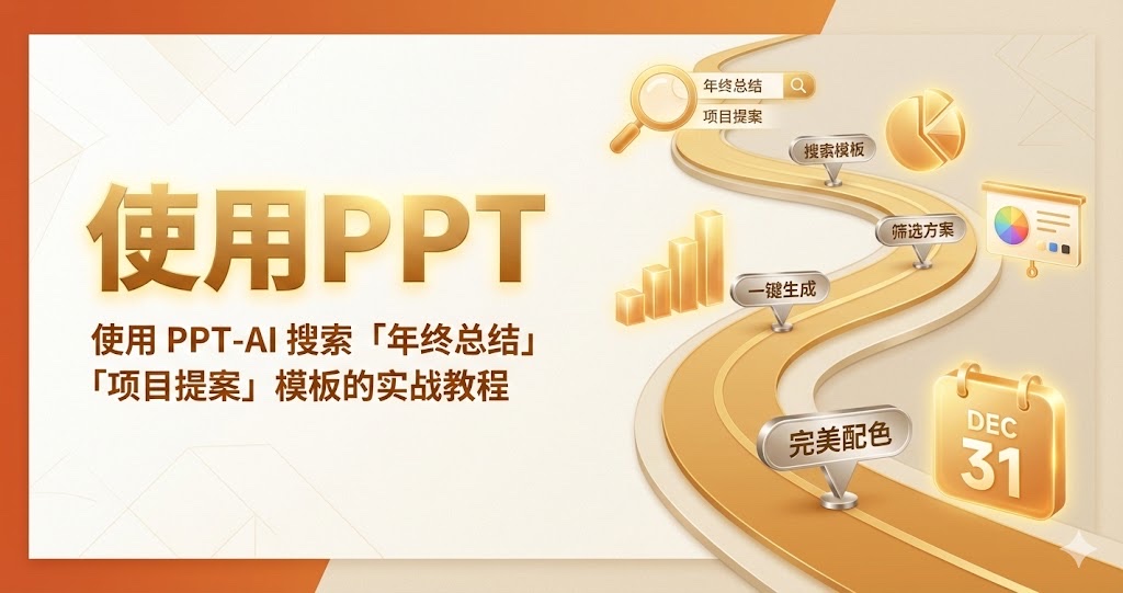 使用 PPT-AI 搜索「年终总结」「项目提案」模板的实战教程 使用 PPT-AI 搜索「年终总结」「项目提案」模板的实战教程