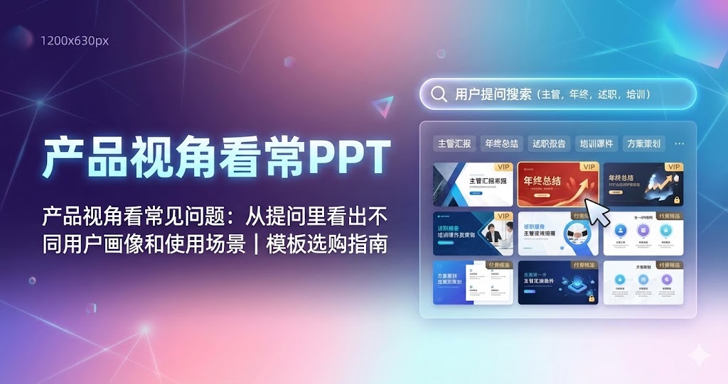 产品视角看常见问题:从提问里看出不同用户画像和使用场景|模板选购指南 产品视角看常见问题:从提问里看出不同用户画像和使用场景|模板选购指南