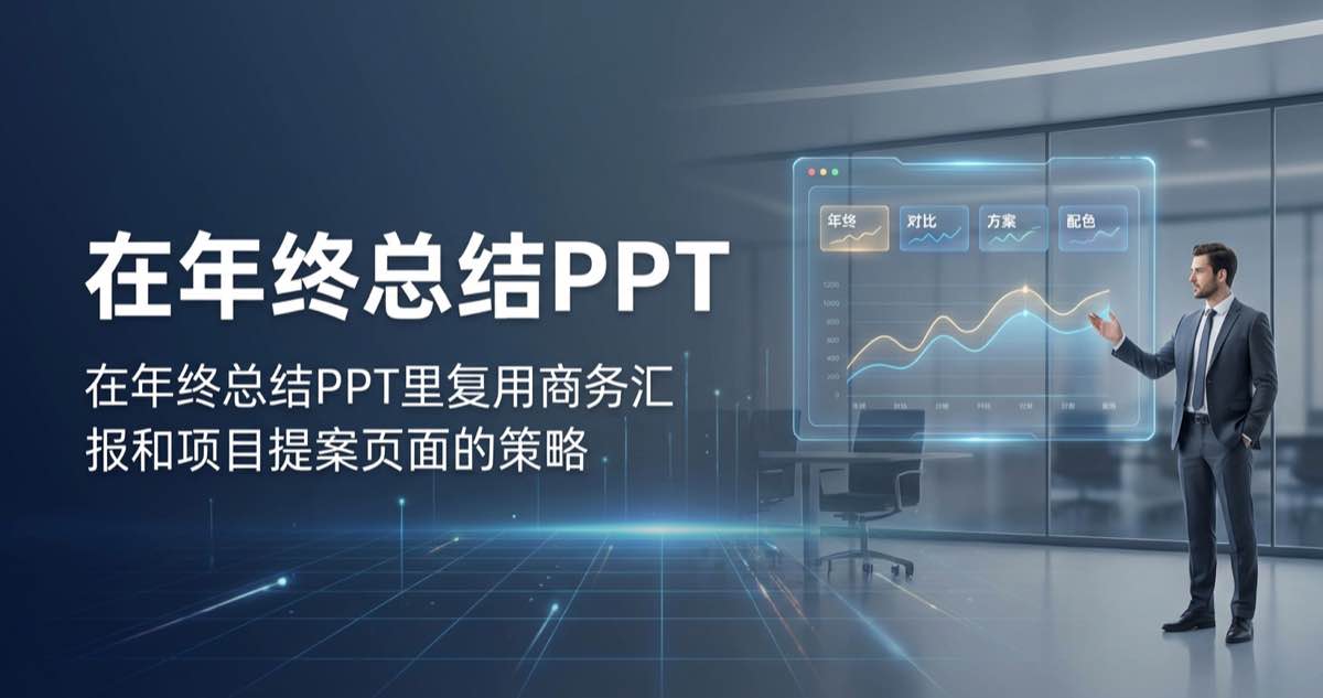 在年终总结PPT里复用商务汇报和项目提案页面的策略 在年终总结PPT里复用商务汇报和项目提案页面的策略
